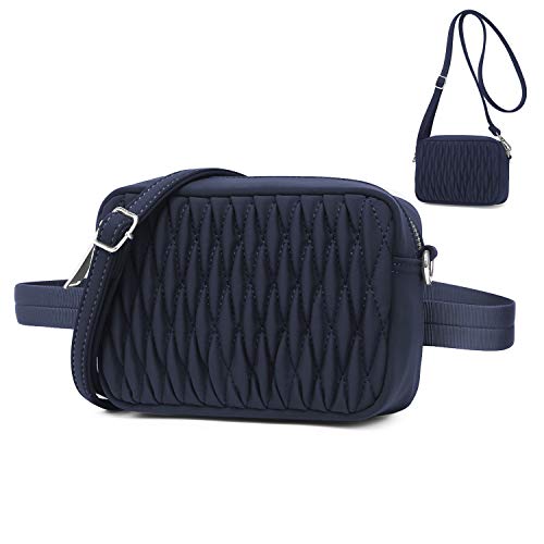 Wind Took marsupio donna marsipio alla moda de nylon multifunzione 2 in 1 Blu