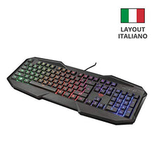 Carica l&#39;immagine nel visualizzatore di Gallery, Trust Gaming GXT 830-RW Avonn Tastiera da Gioco Illuminata, Nero [Layout