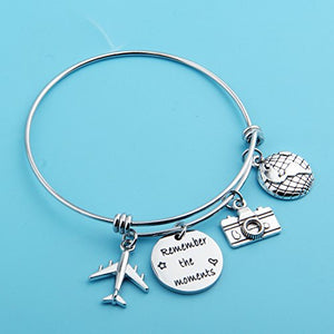 Ensianth - Braccialetto con ciondoli a tema Remember the moments Bracelet - Ilgrandebazar