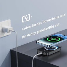 Carica l&#39;immagine nel visualizzatore di Gallery, NOHON Wireless Power Bank Magnetico 10000mAh: Caricabatterie Portatile Powerbank | Batteria Esterna con PD 20W USB-C Ricarica | Compatibile con iPhone 15 14 13 12 Mini Pro Pro Max | Nero
