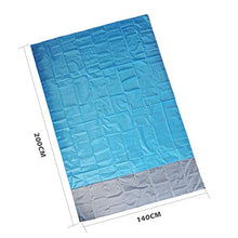 Carica l&#39;immagine nel visualizzatore di Gallery, ZFYQ Coperta da Spiaggia, 140x200cm Anti Sabbia Impermeabile Portatile...