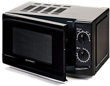 Carica l'immagine nel visualizzatore di Gallery, BBK Forno a Microonde Meccanico, 20 litri, 700 Watts, 4 anni di garanzia, Nero, 20MWS-706M/B