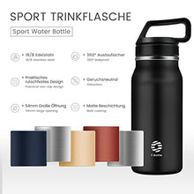 Carica l&#39;immagine nel visualizzatore di Gallery, Fjbottle Borraccia Termica in Acciaio Inox Sport, 600ML/950ML/1200ML Bottiglia Termica Senza BPA - Senza Perdite Borracce per Scuola, Palestra, Sport, Yoga, Ciclismo