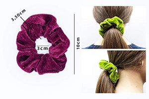 20 Elastici Per Capelli Scrunchies Velluto Vsco Girl Di Qualità Morbidi... - Ilgrandebazar