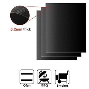 Hootracker BBQ Grill Mat Confezione di 5 tappetini antiaderenti... - Ilgrandebazar