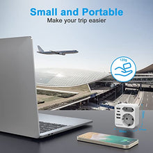 Carica l&#39;immagine nel visualizzatore di Gallery, Adattatore Presa Inglese, Redagod Adattatore Spina Inglese,a Spina Italiana con 3 USB e 1 USB C(3.4A,17W) Adattatore UK con 2 Prese per Gran Bretagna/Qatar/Irlanda/Gambia,Presa Inglese 3250W