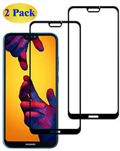 Carica l&#39;immagine nel visualizzatore di Gallery, Eachy Vetro Temperato Huawei P20 Lite, [2 Pezzi] Pellicola Protettiva Huawei P20 Lite/Huawei Nova 3e Protezione Schermo Copertura Completa Bordo a Bordo 5,84 Pollici-Nero