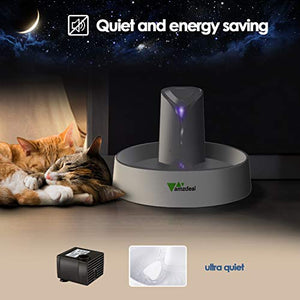 amzdeal Fontana Per Cani e Gatti Automatica, 2.4L Fontanella Silenziosa per...