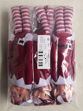 Carica l&#39;immagine nel visualizzatore di Gallery, NCKIHRKK Elfo di Natale, 3 Pezzi Elfi Dagli Occhi Blu Elfo Natale Pupazzo, 35 cm Corpo Morbido e Viso in Vinile Elfo Dispettoso di Natale, con Cappello, Peluche Elfo Rosso