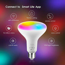 Carica l&#39;immagine nel visualizzatore di Gallery, Lampadine Alexa Led E27 WiFi Lampadina Colorate Smart,13W 1300LM RGBCW...