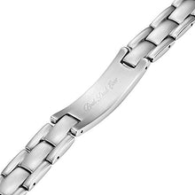 Carica l&#39;immagine nel visualizzatore di Gallery, Willis Judd - Braccialetto in Titanio, Motivo: “Dad” (papà), Incisione:... - Ilgrandebazar