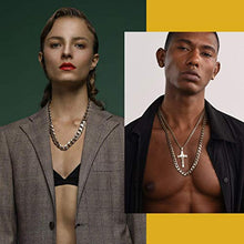 Carica l&#39;immagine nel visualizzatore di Gallery, PROSTEEL Collana Uomo Donna Catena Cubana Grande Sottile 09 Mm/Argento - Ilgrandebazar