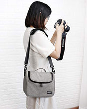 Carica l&#39;immagine nel visualizzatore di Gallery, Boona - Custodia impermeabile in velluto per fotocamera e Camera case, grigio
