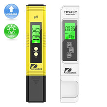 Carica l&#39;immagine nel visualizzatore di Gallery, Pancellent Tester qualità Acqua TDS PH EC Temperatura 4 Giallo Bianco 4 In 1