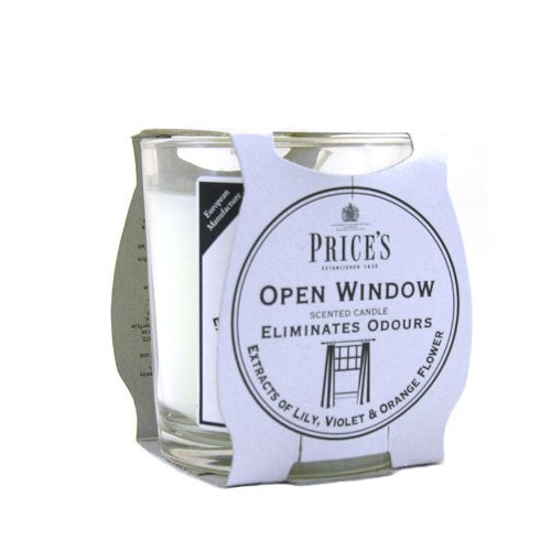 Price's Candles Freshair Candela in Vasetto Openwindow, Cera, Bianco, Bianco - Ilgrandebazar