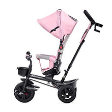 Carica l&#39;immagine nel visualizzatore di Gallery, Kinderkraft Triciclo AVEO, Bici, Passeggino con Maniglione, Pieghevole, Rosa - Ilgrandebazar