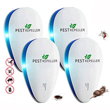 Carica l&#39;immagine nel visualizzatore di Gallery, Ultrasuoni per Topi,Repellente Ultrasuoni Anti Zanzare Ultrasuoni Interno Dispositivo Anti Topi, Insetti, Zanzare, Scarafaggi, Ratti, Formiche, Ragni 4 Pack