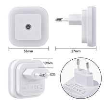 Carica l&#39;immagine nel visualizzatore di Gallery, SOAIY 2 Pezzi Luce notturna LED bambini Lampada Calda