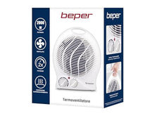 Carica l'immagine nel visualizzatore di Gallery, BEPER P203TER201 Termoventilatore da Bagno con Termostato Regolabile - Scaldino Elettrico Bagno Basso Consumo, 2000W