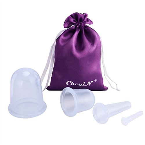 coppetta silicone anticellulite ,cupping cup,4 pcs massaggio grigio - Ilgrandebazar