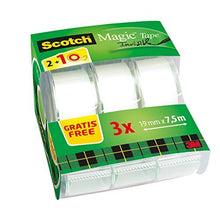 Carica l&#39;immagine nel visualizzatore di Gallery, Scotch 3M Crystal Tape Nastro Adesivo Trasparente Invisibile, 3 19 mm x 7,5 m - Ilgrandebazar