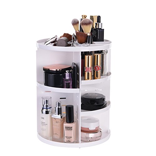 ATPWONZ Organizer per Cosmetici - Trucco Organizzatore Vassoio Bianco