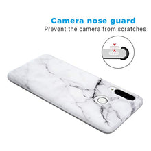 Carica l&#39;immagine nel visualizzatore di Gallery, 2x Cover per Huawei P30 Lite, Marmo TPU Gel Case Nero Bianco/ Grigio Bianco - Ilgrandebazar