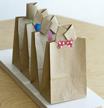 Carica l'immagine nel visualizzatore di Gallery, 100 Sacchetti di Carta Kraft per attività Bambini 9 x 16 x 5 cm 100 pcs.