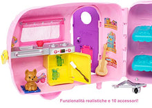 Carica l&#39;immagine nel visualizzatore di Gallery, Barbie il Camper di Chelsea, Playset con Bambola, Veicolo, Roulotte e Tanti... - Ilgrandebazar