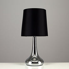 Carica l&#39;immagine nel visualizzatore di Gallery, Set di 2 – Lampada da tavolo con funzione touch - Finitura cromata Nero - Ilgrandebazar