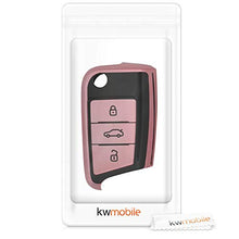 Carica l'immagine nel visualizzatore di Gallery, kwmobile Cover Copri-Chiave Compatibile oro rosa brillante / nero