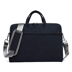 BOTRE Uomo Donna Borsa a Tracolla Borsetta per 15.6Pollici, Blu Scuro