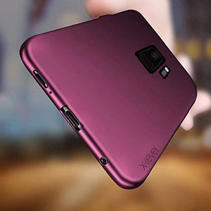 X-level Custodia per Samsung Galaxy S9,Morbido TPU Cover Slim S9-Vino Rosso