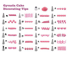 Carica l'immagine nel visualizzatore di Gallery, Decorazione Torta, Gyvazla 32 Pieces with 20 Punte in Acciaio Inox, 5 Grande...