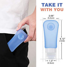 Carica l'immagine nel visualizzatore di Gallery, MoKo Bottiglie da Viaggio in Silicone, 4X 89ml Contenitori con Colorato A