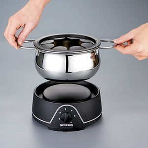Severin SEV2400 Fonduta Nero/Cromo - Ilgrandebazar