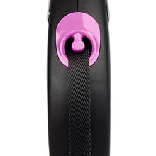 Carica l&#39;immagine nel visualizzatore di Gallery, FLEXI Design Guinzaglio avvolgibile, Medium, Fettuccia, 5m, M, nero / fucsia - Ilgrandebazar