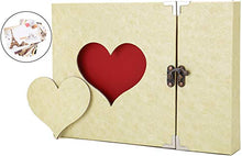 Carica l'immagine nel visualizzatore di Gallery, AIOR Album Fotografico Autoadesivo con Incisione a Forma di Cuore, Fai Beige