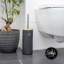 Carica l'immagine nel visualizzatore di Gallery, Solly´s Scopino per WC in Poliresina e Legno di Bamboo, Manico Bagno