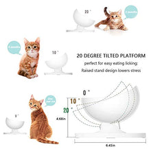 Carica l'immagine nel visualizzatore di Gallery, SAMMIU Ciotola per Gatti sollevata 20 ° Piattaforma inclinata Mute...