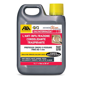 SALVATERRAZZA, Idrorepellente per Terrazzi ed Esterni ad Azione Consolidante...