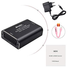Carica l'immagine nel visualizzatore di Gallery, AMANKA 1080P Scart a HDMI Convertitore Adattatore con a Alluminio