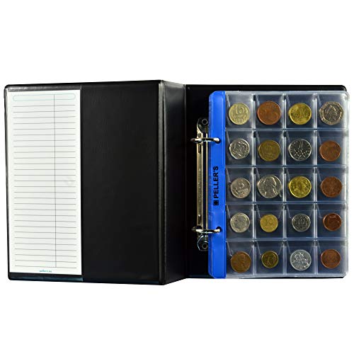 PELLER'S AS160 Album per la Collezione, 160 Tasche Monete Piccole e... - Ilgrandebazar