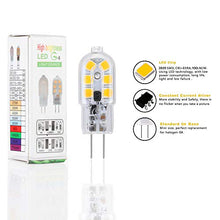 Carica l&#39;immagine nel visualizzatore di Gallery, Vicloon G4 LED Lampadina, 6 Pezzi 1.8W AC/DC12-24V Lampadina Trasparente