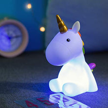 Carica l&#39;immagine nel visualizzatore di Gallery, Navaris Luce notturna LED Unicorno - Ricaricabile, 1) - Bianco - Ilgrandebazar