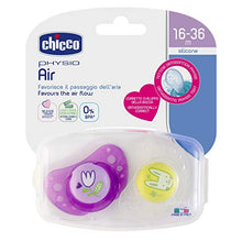 Carica l&#39;immagine nel visualizzatore di Gallery, Chicco 00075035110000 Physio Air in Silicone, Ciuccio per Bimba, Rosa/Neutro - Ilgrandebazar