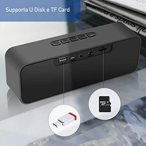 Altoparlante portatile Bluetooth Sonkir, altoparlante wireless 5.0...
