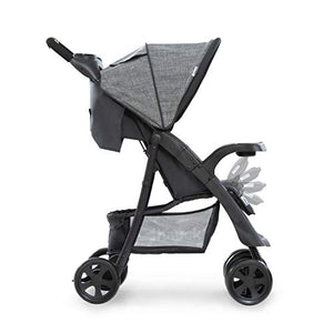 Hauck Passeggino Shopper Neo 2 - Passeggino Compatto dalla Nascita fino a 25 kg - Passeggino Pieghevole con 2 Portabibite, Reclinabile con Finestrina - Grande Cesto Portaoggetti - Grigio
