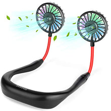 Carica l&#39;immagine nel visualizzatore di Gallery, Ventilatore Portatile Personale,Ventilatore Indossabile da Nero