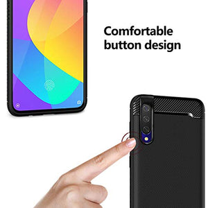 Ferilinso Cover per Xiaomi Mi 9 Lite, Custodia Protettiva Antiurto Nero